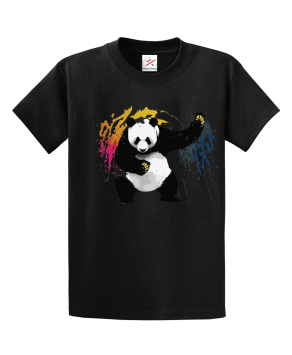 Stencil Bad Panda Unisex Kids and Adults T-Shirt